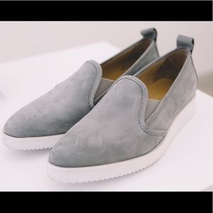 Everlane Street Shoe in Grey Leather